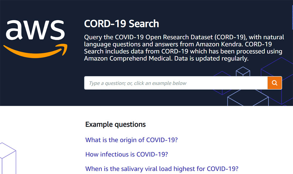 Amazon ra mắt tính năng tìm kiếm Covid-19 dựa trên máy học