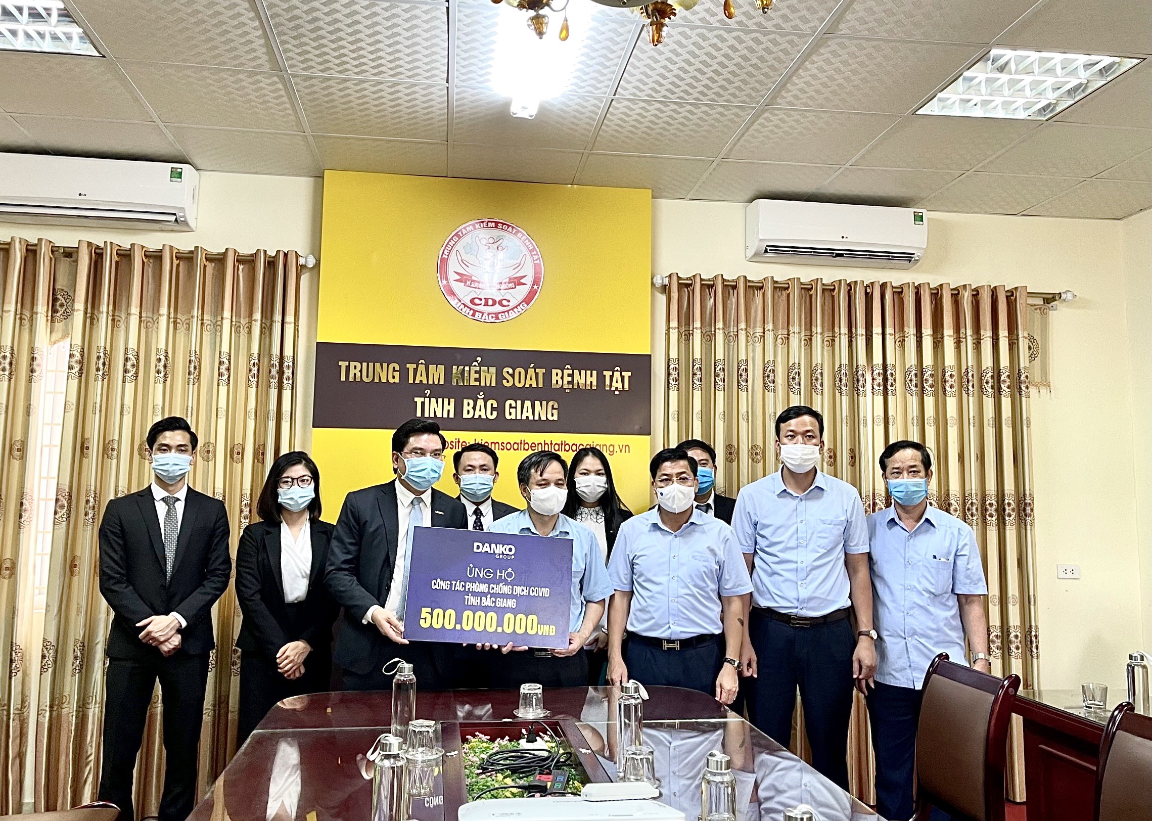 Danko Group ủng hộ 500 triệu chung tay cùng Bắc Giang chống dịch Covid-19
