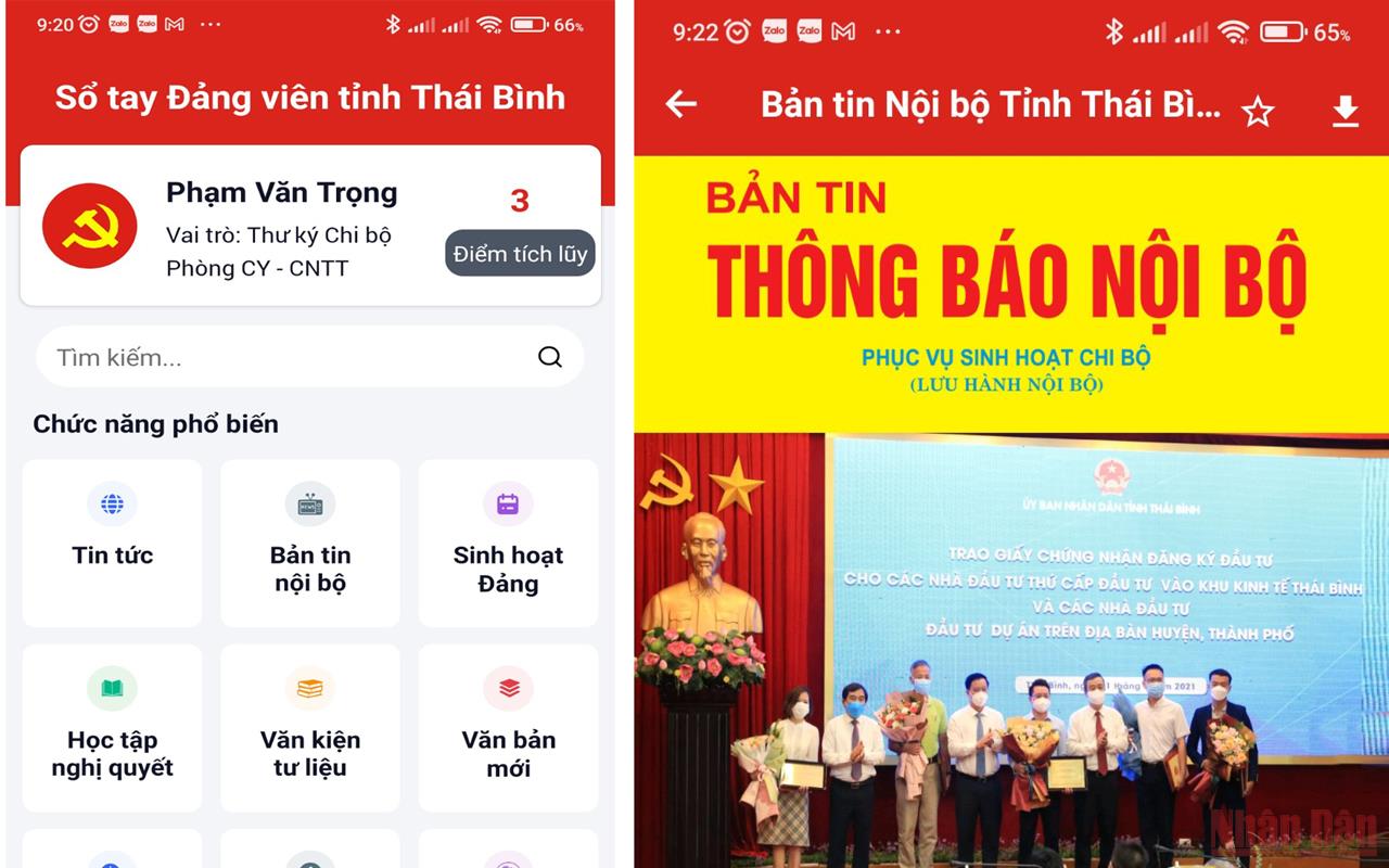 Thái Bình chính thức triển khai phần mềm “Sổ tay Đảng viên điện tử” trong toàn Đảng bộ tỉnh