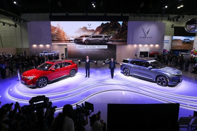 VinFast ra mắt 3 mẫu xe điện mới tại triển lãm CES 2022 tại Las Vegas, Mỹ