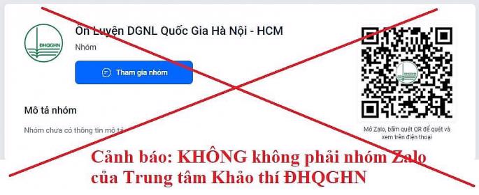 Đại học Quốc gia Hà Nội: Cảnh báo trục lợi từ kỳ thi đánh giá năng lực