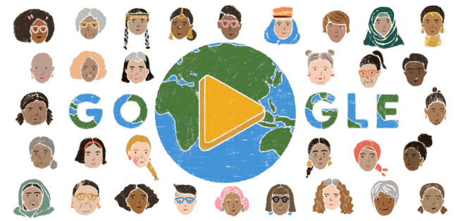 Google Doodle tôn vinh ngày Quốc tế Phụ nữ 8/3
