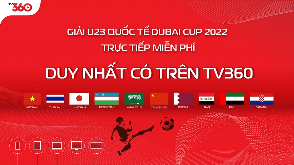 Viettel đã mua được bản quyền truyền hình U23 Dubai Cup