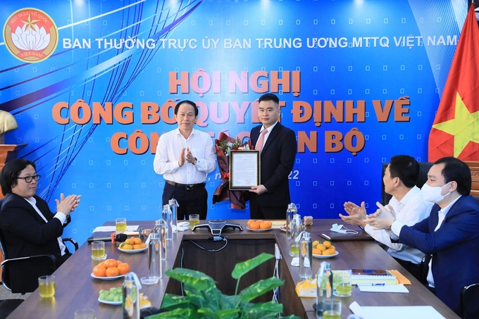 Bổ nhiệm Nhà báo Trần Bảo Trung giữ chức vụ Phó Tổng biên tập Báo Đại Đoàn kết