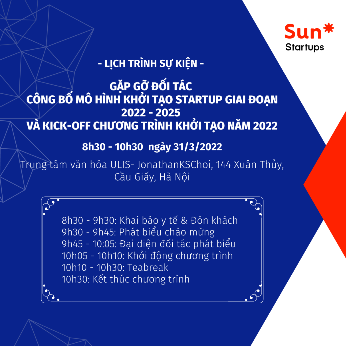 Sun* Startups công bố mô hình khởi tạo startup giai đoạn sớm 2022-2025