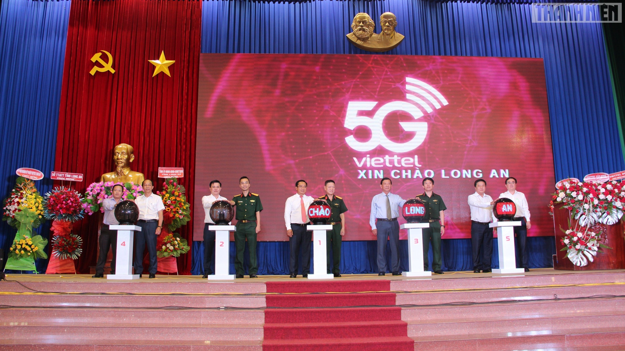 Chính thức khai trương mạng 5G tại các huyện Long An