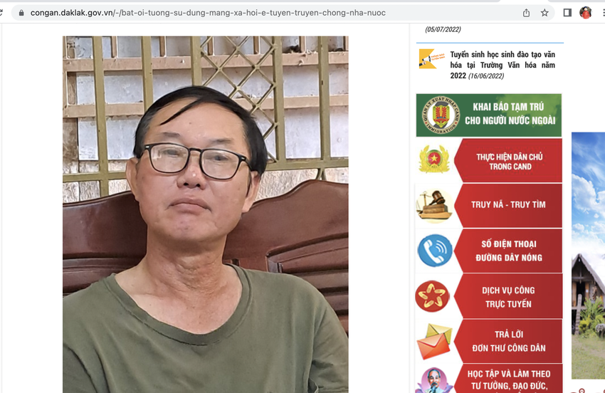 Đắk Lắk: Bắt giữ đối tượng đăng Facebook xuyên tạc, chống phá nhà nước