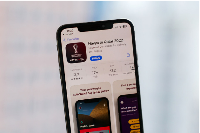 Ứng dụng World Cup tại Qatar 
