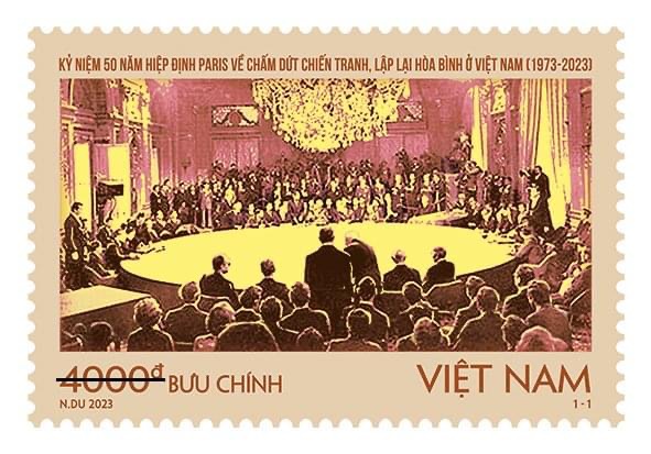 Phát hành bộ tem 'Kỷ niệm 50 năm Hiệp định Paris về chấm dứt chiến tranh, lập lại hòa bình ở Việt Nam'