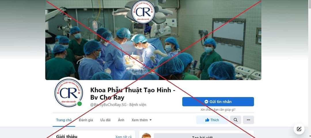 Cảnh báo trang thông tin giả mạo Bệnh viện Chợ Rẫy