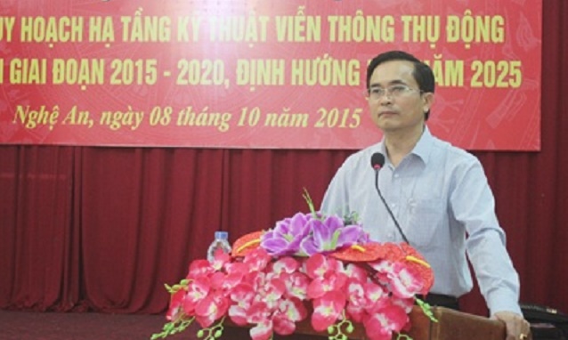Phó Chủ tịch UBND tỉnh Nghệ An Lê Ngọc Hoa phát biểu chỉ đại tại Hội nghị