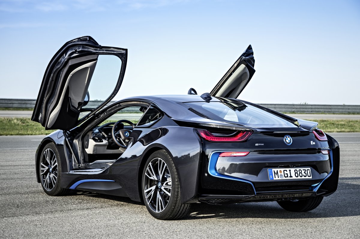 with the i8 bmw has successfully blended a cacophony of materials textures and angles to create a harmonious composition