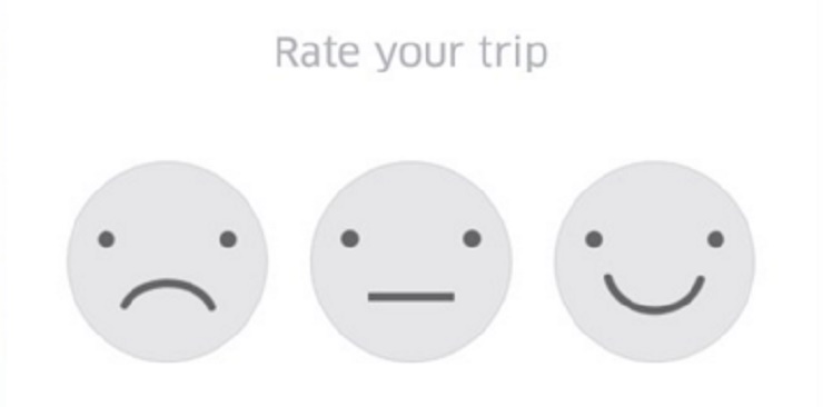 Biểu tượng đánh giá của hành khác về tài xế Uber