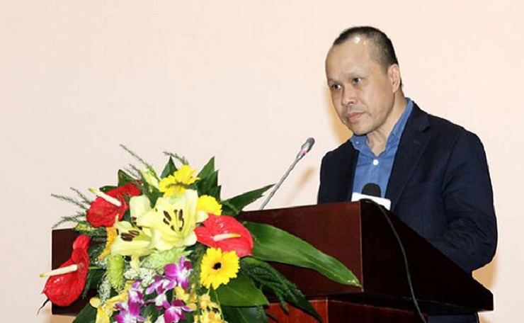 Phó tổng giám đốc Viettel Tống Viết Trung phát biểu tại Hội nghị tổng kết 5 năm thực thi Luật VT và Luật Tần số VTĐ.