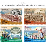 Sẽ phát hành đặc biệt bộ tem “Kỷ niệm 70 năm chiến thắng Điện Biên Phủ (1954 - 2024)”