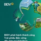 BIDV phát hành thành công 3.000 tỷ đồng Trái phiếu bền vững