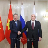 Tổng Bí thư Tô Lâm hội kiến với Thủ tướng Liên bang Nga Mikhail Mishustin