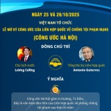 Tổ chức Lễ mở ký Công ước của LHQ về chống tội phạm mạng vào ngày 25 - 26/10