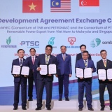 Việt Nam sẽ xuất khẩu điện sạch sang Malaysia, Singapore