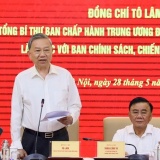 Tổng Bí thư Tô Lâm làm việc với Ban Chính sách, chiến lược Trung ương về cơ chế, chính sách quản lý hiệu quả thị trường vàng