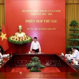 Chủ tịch nước Lương Cường chủ trì phiên họp thứ 6 Hội đồng Quốc phòng và An ninh