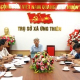 Xã Ứng Thiên tháo gỡ khó khăn, đẩy nhanh tiến độ Cụm công nghiệp Xà Cầu, Cầu Bầu - Giai đoạn 2