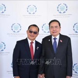 Chủ tịch Quốc hội Trần Thanh Mẫn gặp Trưởng đoàn các nước nhân dịp dự Hội nghị các Chủ tịch Quốc hội thế giới