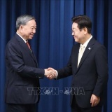 Tổng Bí thư Tô Lâm và Tổng thống Hàn Quốc Lee Jae Myung gặp gỡ báo chí