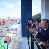 Tổng Bí thư Tô Lâm thăm cảng biển Busan (Hàn Quốc)