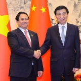 Thủ tướng Phạm Minh Chính hội kiến Chủ tịch Chính hiệp toàn quốc Trung Quốc