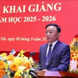 Thường trực Ban Bí thư Trần Cẩm Tú dự khai giảng năm học mới của Học viện Chính trị quốc gia Hồ Chí Minh