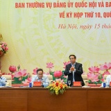Hội nghị Ban Thường vụ Đảng ủy Quốc hội và Ban Thường vụ Đảng ủy Chính phủ chuẩn bị Kỳ họp thứ 10