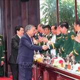 Tổng Bí thư và Chủ tịch nước dự phiên bế mạc Đại hội đại biểu Đảng bộ Quân đội lần thứ XII
