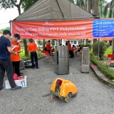 Thầy trò Trường Cao đẳng FPT Polytechnic sửa chữa miễn phí đồ điện tử giúp người dân vùng lũ Thái Nguyên
