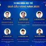10 trí tuệ trẻ Việt Nam ghi dấu ấn trong khoa học công nghệ 2025