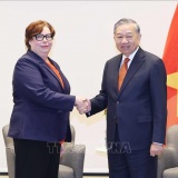 Tổng Bí thư Tô Lâm tiếp Chủ tịch Đảng Cộng sản Phần Lan Tiina Sandberg