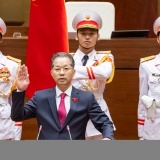 Chánh án Tòa án nhân dân Tối cao Nguyễn Văn Quảng tuyên thệ nhậm chức