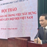 Vai trò của báo chí trong xây dựng và phát triển Liên hiệp Hội Việt Nam