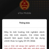 Hướng dẫn cách kê khai thuế trên app eTax Mobile cho hộ kinh doanh