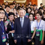 Tổng Bí thư Tô Lâm gặp mặt học sinh, sinh viên, thanh niên dân tộc thiểu số tiêu biểu