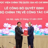 Thứ trưởng Bộ VHTT&DL Lê Hải Bình giữ chức Phó Giám đốc Học viện Chính trị Quốc gia Hồ Chí Minh