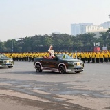 Thường trực Ban Bí thư dự Lễ xuất quân và diễn tập phương án bảo vệ Đại hội lần thứ XIV của Đảng