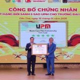 Đại học đầu tiên ở ĐBSCL đạt 5 sao UPM và 4 sao QS Stars