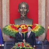 Chủ tịch nước Lương Cường hội kiến Tổng Bí thư, Chủ tịch nước Lào