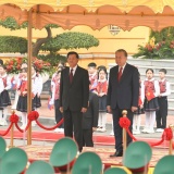Tổng Bí thư Tô Lâm chủ trì Lễ đón Tổng Bí thư, Chủ tịch nước Lào Thongloun Sisoulith