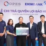 OPES chi trả 2 tỷ đồng cho khách hàng tham gia bảo hiểm sức khỏe người trụ cột