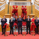 Tổng Bí thư Tô Lâm, Chủ tịch nước Lương Cường dự khánh thành công trình Trụ sở làm việc Cơ quan Chủ tịch nước