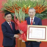 Lễ trao Huy hiệu 45 năm tuổi Đảng tặng Tổng Bí thư Tô Lâm