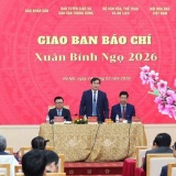 Hội nghị Giao ban báo chí đầu Xuân Bính Ngọ 2026