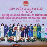 Thủ tướng: Phụ nữ Việt Nam vượt qua chính mình, trở thành lực lượng nòng cốt, nhân tố kiến tạo tiến trình đổi mới và phát triển